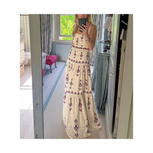 Agua by Agua Bendita Lima Relato Maxi Dress Large - Picture 10 of 10